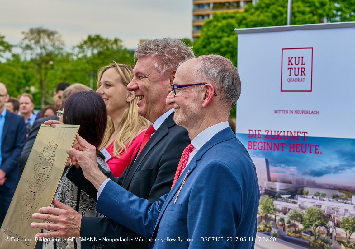 11. Mai 2017 - Grundsteinlegung für die LOGE und dem Kulturquadrat in Neuperlach